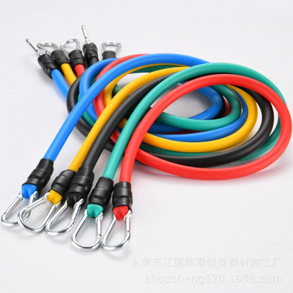 Resistance Bands Set 10–14PCS with Handles, Door Anchor & Ankle Straps