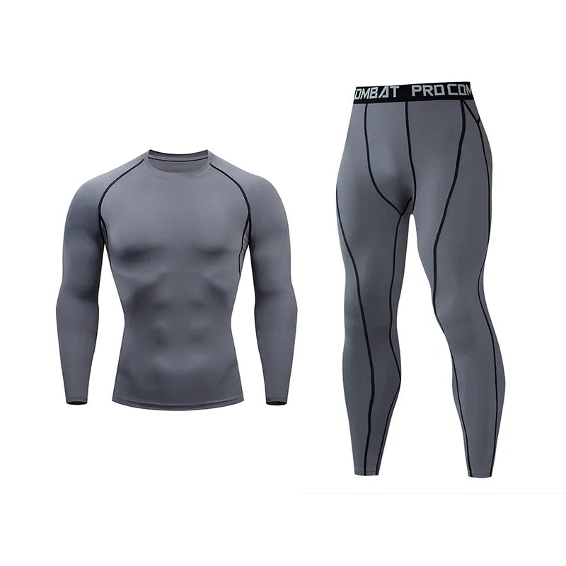 Men’s Compression Running Set – Quick Dry Gym Fitness Tracksuit