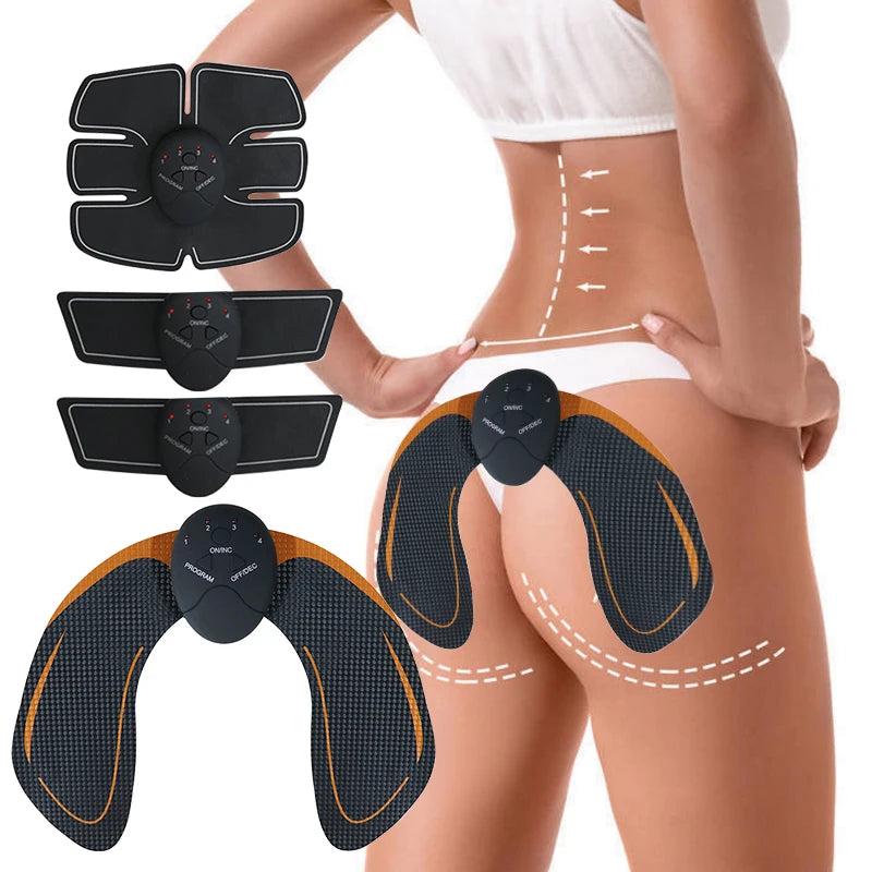 EMS Muscle Stimulator – Abdominal, Arm & Buttocks Trainer for Toning & Slimming - OJABay
