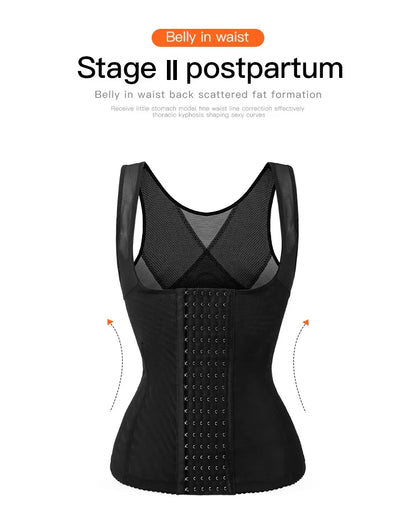 Waist Corset Postpartum Sheath Tummy Top Trainers Shapewear for Women - Slimming Sheath, Woman Flat Belly Waist Trainer