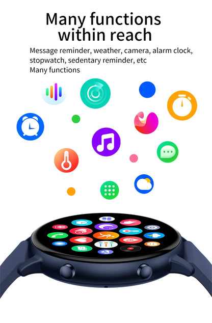 Fitness Smartwatch with Heart Rate & BP Monitor – Make Calls, Multi-Sport Modes - OJABay