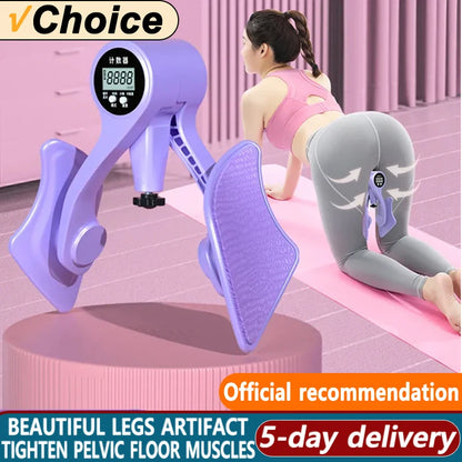Digital Pelvic Floor & Thigh Muscle Trainer – Adjustable Leg Exerciser with Smart Counter for Home Fitness, Postpartum & Strength Training - OJABay