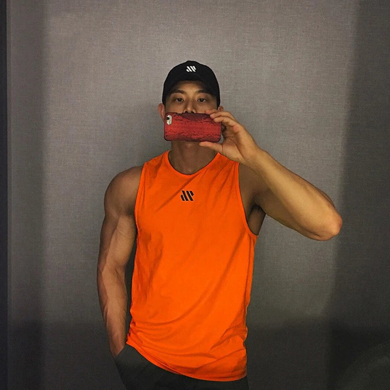 Men's Gym Stringer Tank Top – Bodybuilding Sleeveless Workout Vest - OJABay