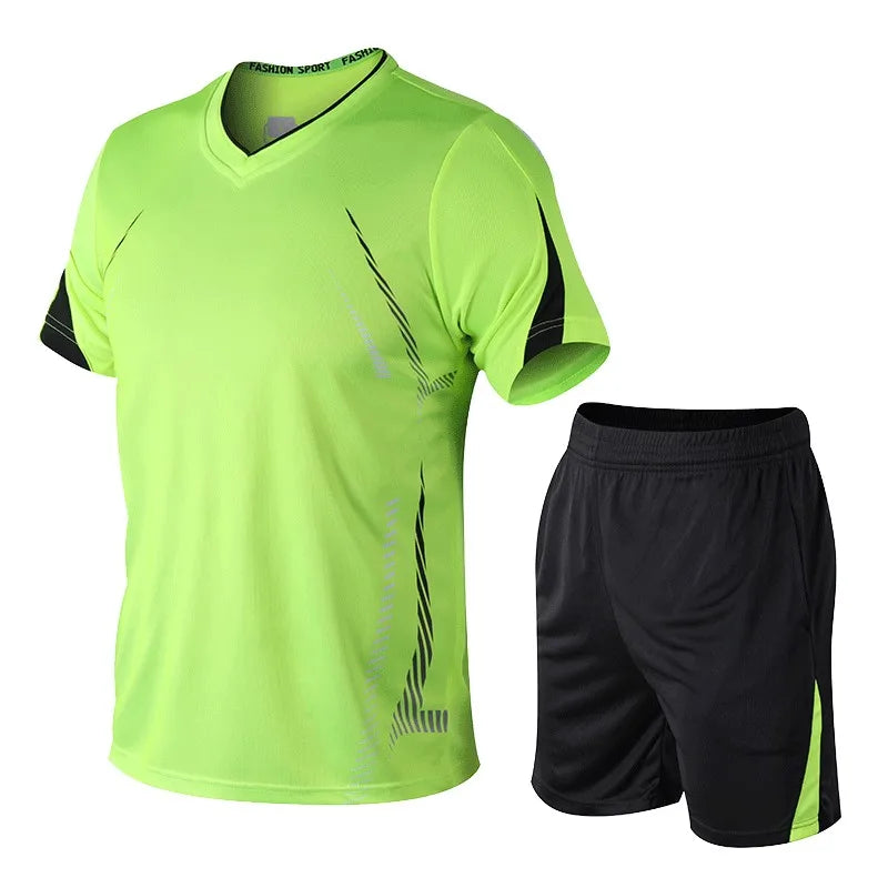 Men’s Running Sets – Summer Quick-Dry Sportswear | Breathable Gym Fitness Suits for Training, Running & Outdoor Workouts - OJABay