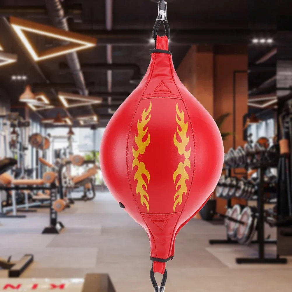 Boxing Punching Ball – PU Leather Double End Speed Bag for Reaction Training, Muay Thai, and Fitness Workouts - OJABay