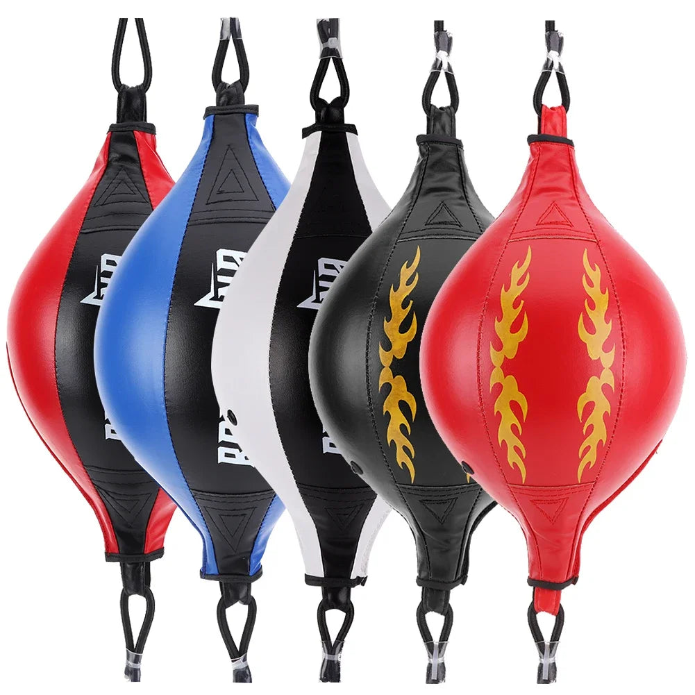 Boxing Punching Ball – PU Leather Double End Speed Bag for Reaction Training, Muay Thai, and Fitness Workouts - OJABay