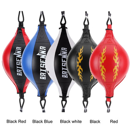 Boxing Punching Ball – PU Leather Double End Speed Bag for Reaction Training, Muay Thai, and Fitness Workouts - OJABay