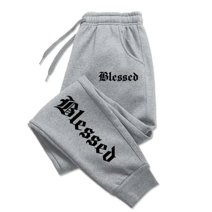Letter of Blessing Printed Joggers – Unisex Y2K Streetwear Vibes - OJABay