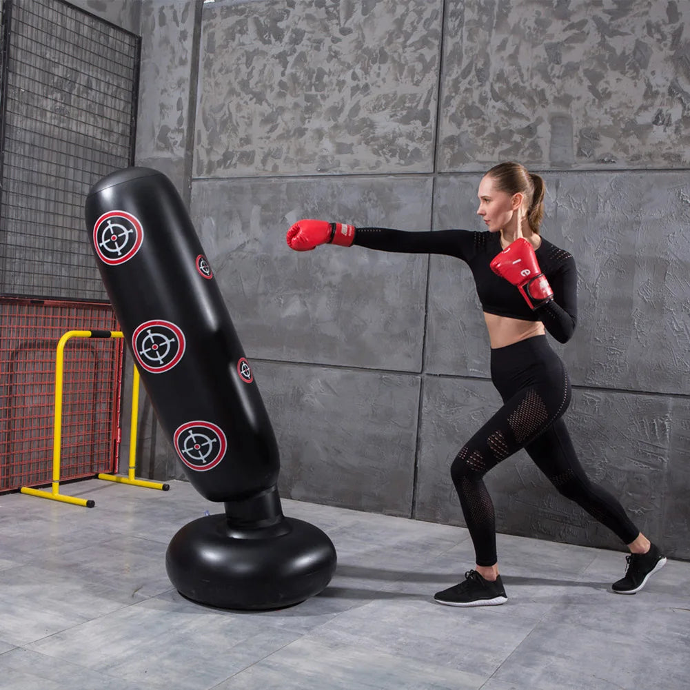 Inflatable Boxing Bag 1.6m – Freestanding Punching Bag for Kids & Adults - OJABay