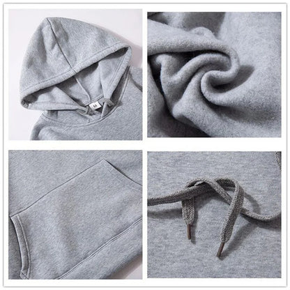 Unisex Fleece Pullover Hoodie – Casual Long Sleeve Hooded Sweatshirt with Pocket (S–4XL) - OJABay