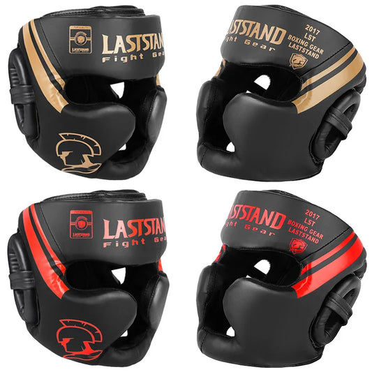 Kickboxing & Boxing Helmet – PU Leather Full-Cover Headgear for Men, Women, and Kids | MMA, Muay Thai, Karate, Sanda Training - OJABay