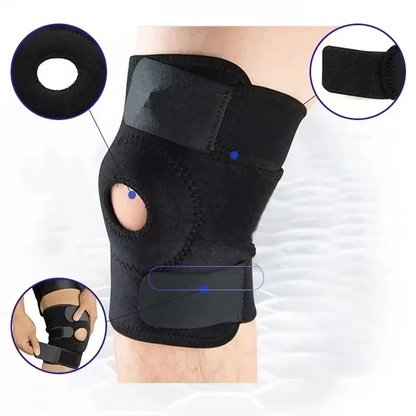 Adjustable Breathable Knee Brace – Pain Relief & Workout Support (No Side Stabilizers) - OJABay
