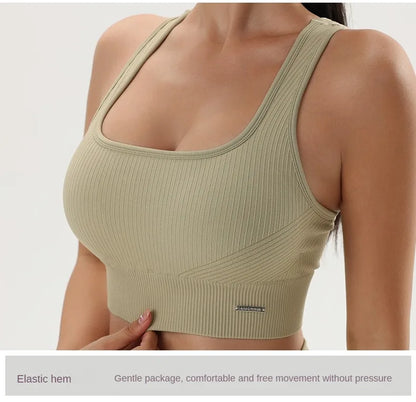 Quick-Dry Women’s Yoga Sports Bra – Breathable Fitness Top for Gym & Training - OJABay