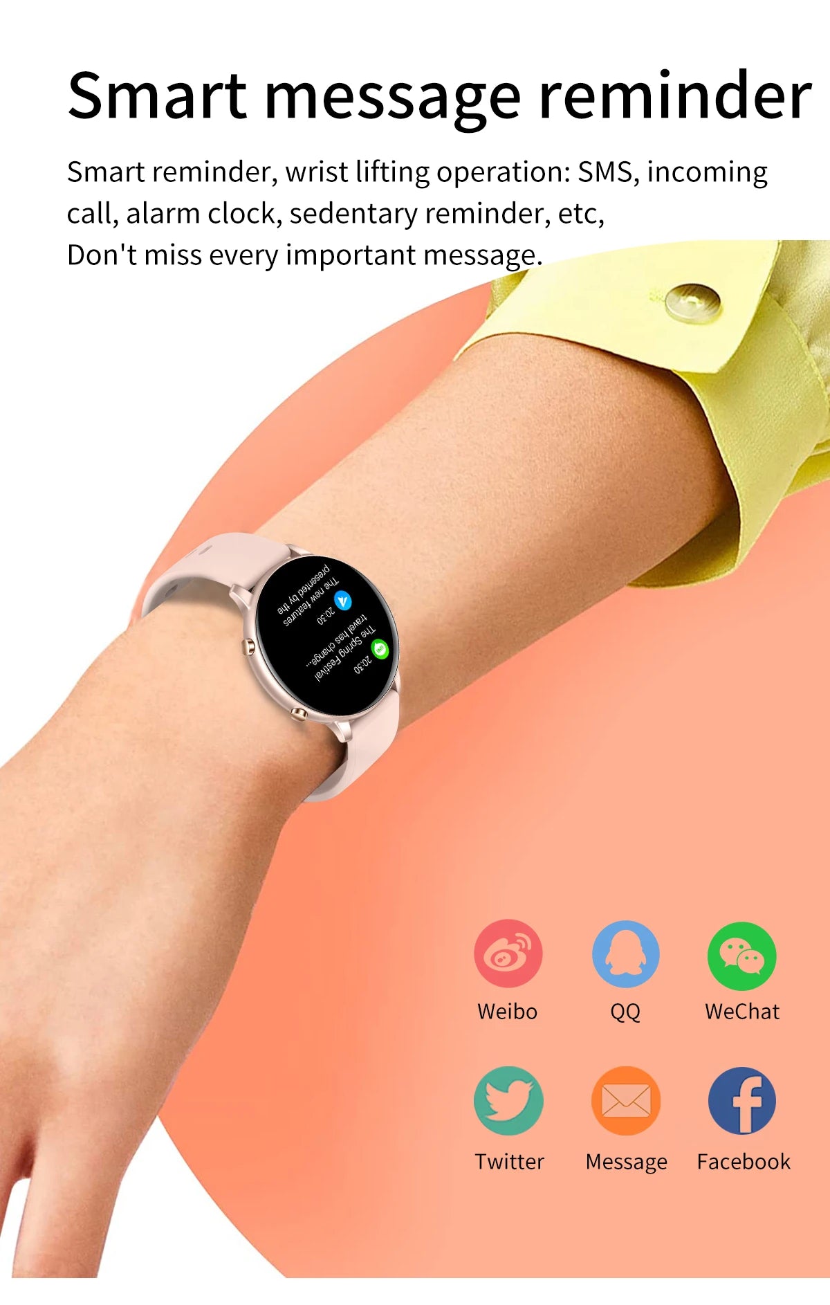 Fitness Smartwatch with Heart Rate & BP Monitor – Make Calls, Multi-Sport Modes - OJABay