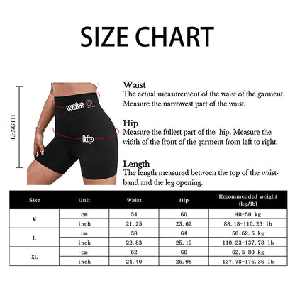 Women's High-Waist Yoga Shorts – Seamless Fitness Shorts for Gym & Streetwear | Tight Workout Shorts with Stretch - OJABay