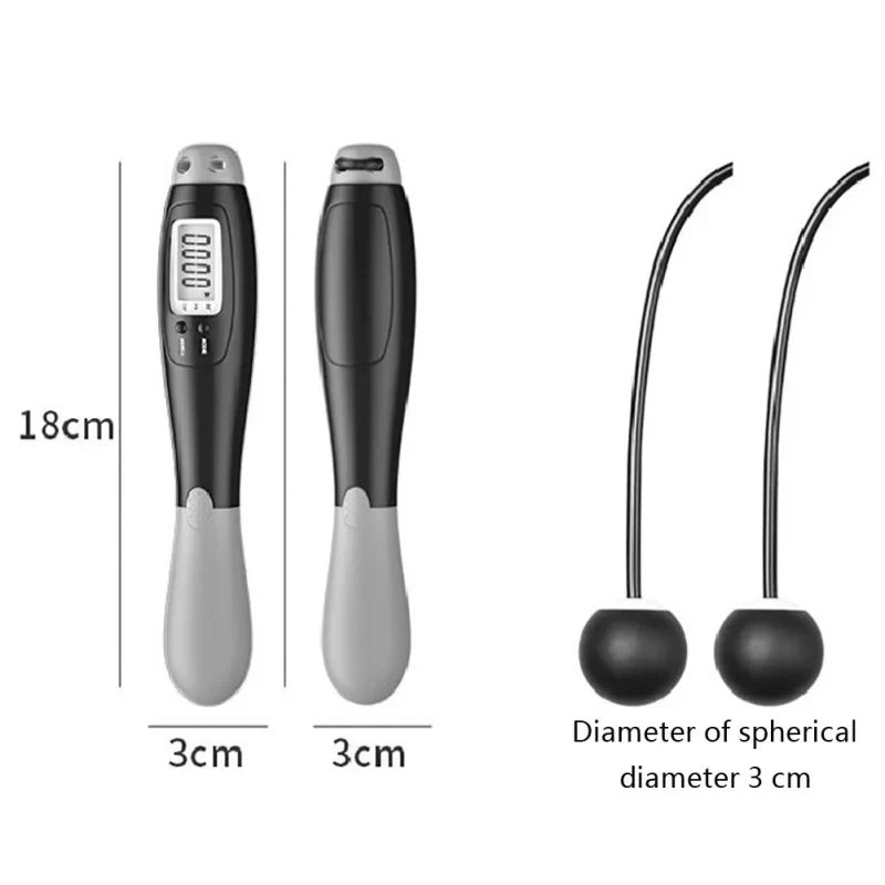 Cordless Digital Jump Rope – Smart Calorie Counter Fitness Skipping Rope - OJABay