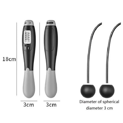 Cordless Digital Jump Rope – Smart Calorie Counter Fitness Skipping Rope - OJABay