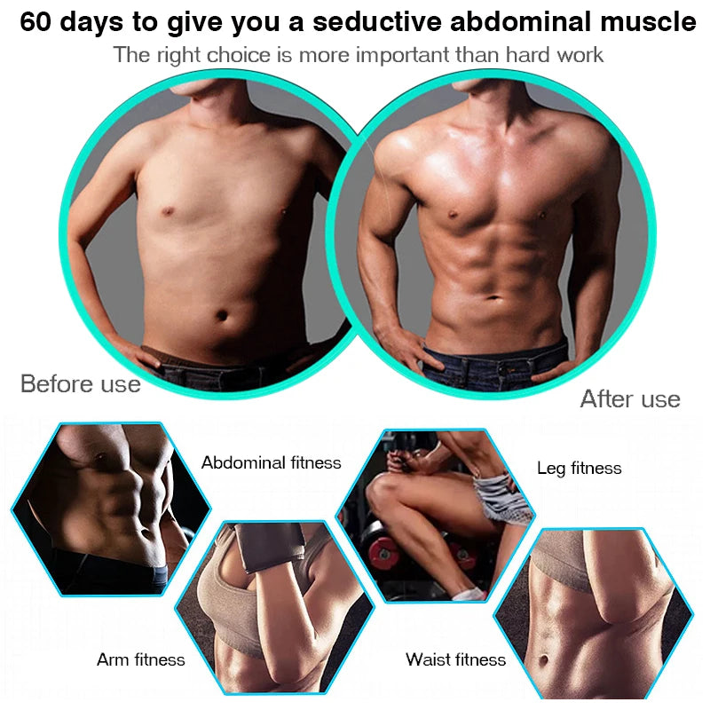 EMS Muscle Stimulator – Abdominal, Arm & Buttocks Trainer for Toning & Slimming - OJABay