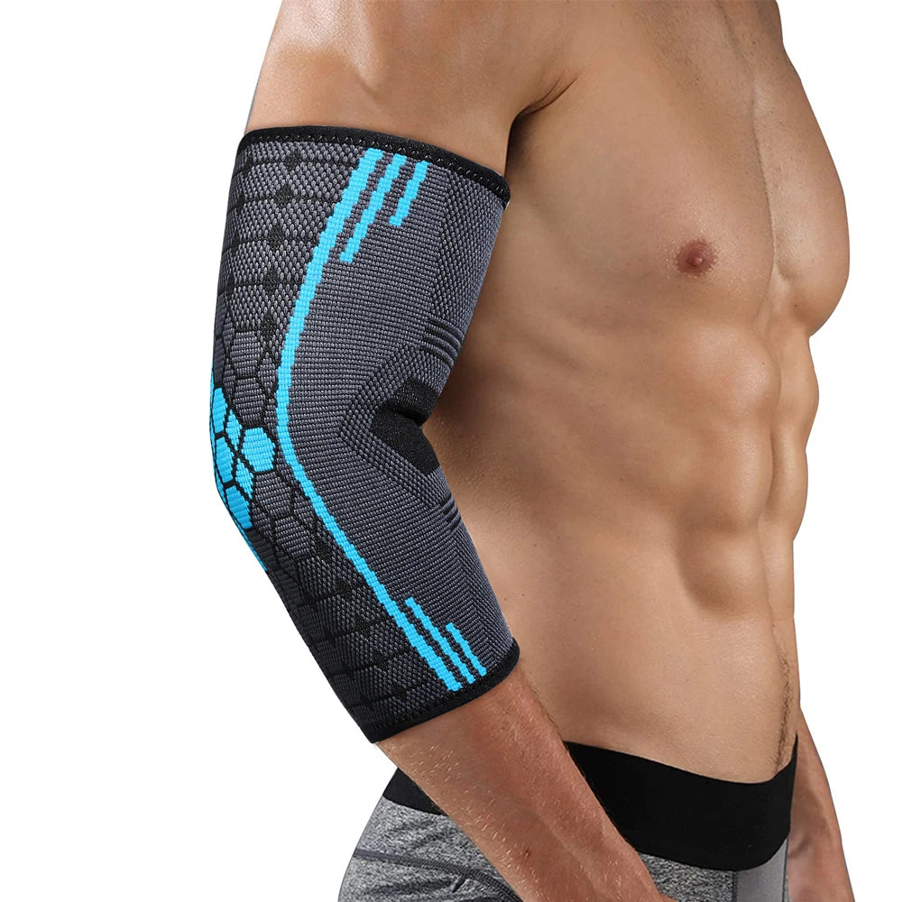 Elbow Brace Compression Sleeve with Adjustable Strap – Tennis Elbow, Golf & Weightlifting (1PC) - OJABay