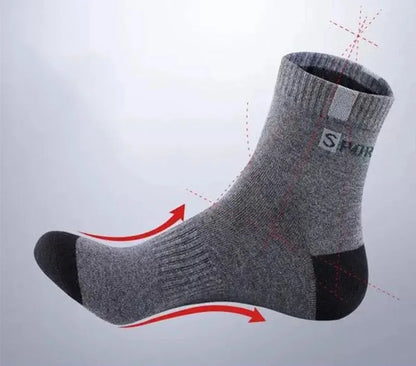 3/5/10 Pairs Men’s Breathable Bamboo Fiber Socks – Sweat-Absorbing, Deodorant Business & Sports Crew Stockings - OJABay