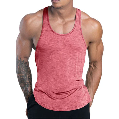 Men’s Quick-Dry Sports Tank Top – Breathable Polyester Training Vest for Running, Basketball & Fitness - OJABay