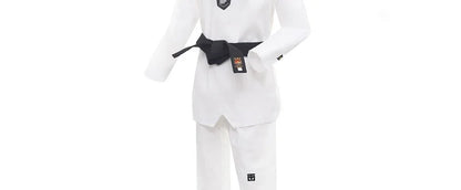 Taekwondo Dobok Karate Uniform with Belt – Kids & Adults (XXXS–XXXL)