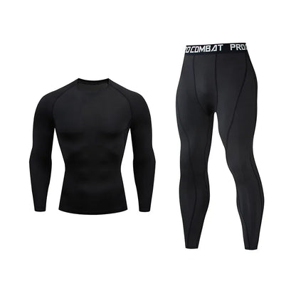 Men’s Compression Running Set – Quick Dry Gym Fitness Tracksuit