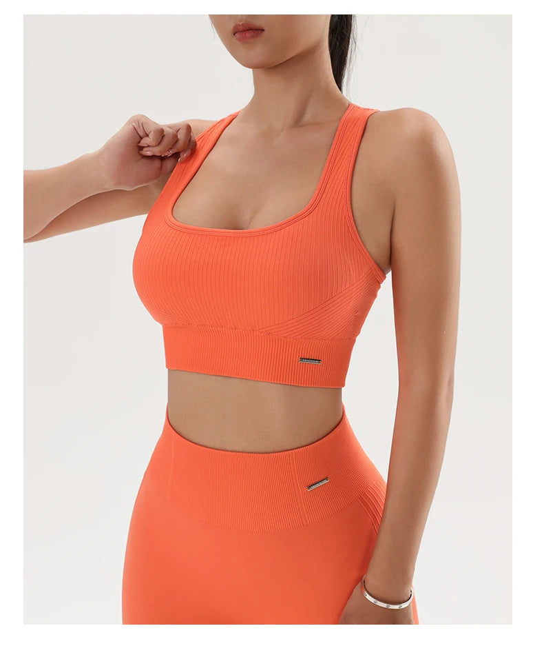 Quick-Dry Women’s Yoga Sports Bra – Breathable Fitness Top for Gym & Training - OJABay