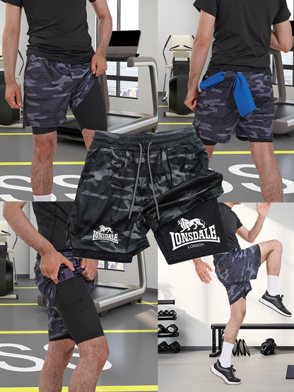2-in-1 Running Shorts with Compression Layer – Stay Ready, Stay Dry - OJABay