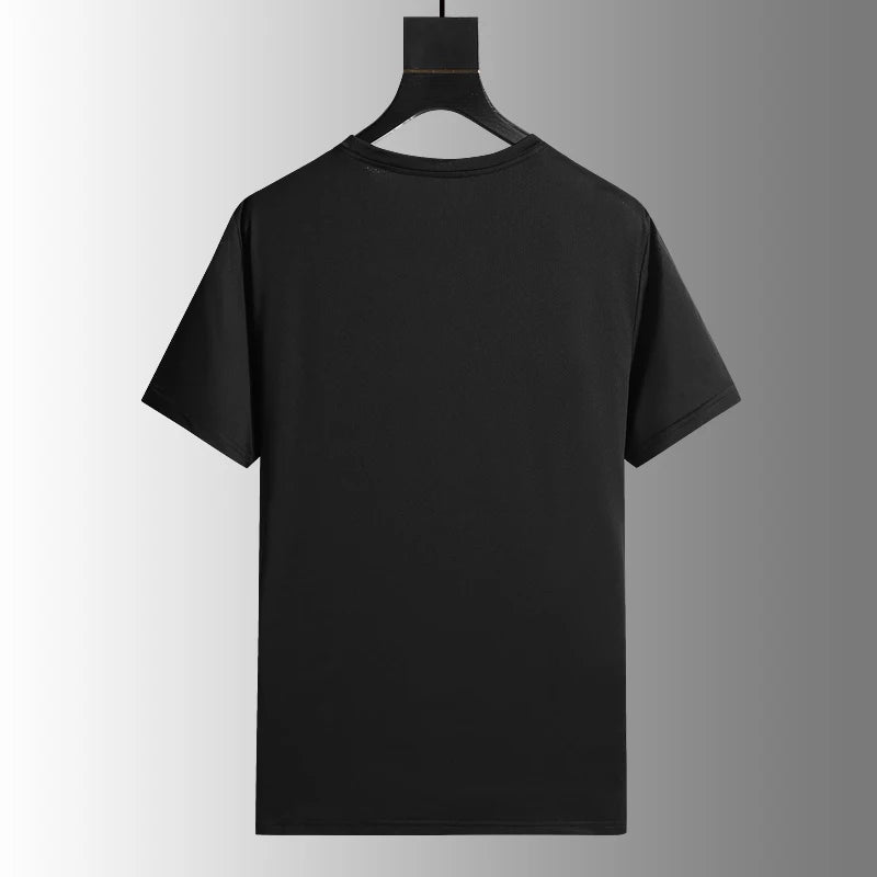 Running T-shirt Reflective Short Sleeve Ice Silk Quick Drying Summer Thin Breathable Fitness Tees Shirt Sportswear Sportsshirt - OJABay