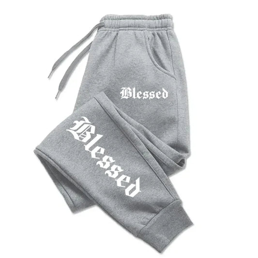 Letter of Blessing Printed Joggers – Unisex Y2K Streetwear Vibes - OJABay