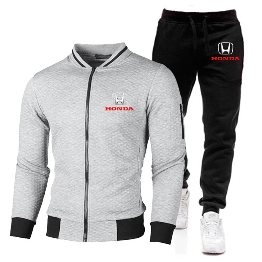 2025 Men’s Honda Baseball Jacket & Pants Set – Casual Sportswear