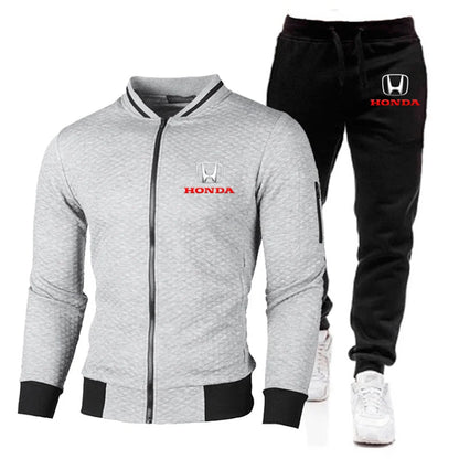 2025 Men’s Honda Baseball Jacket & Pants Set – Casual Sportswear