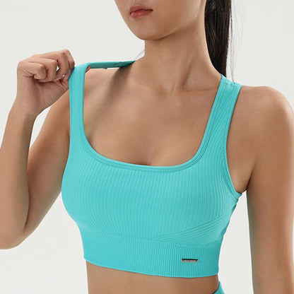 Quick-Dry Women’s Yoga Sports Bra – Breathable Fitness Top for Gym & Training - OJABay
