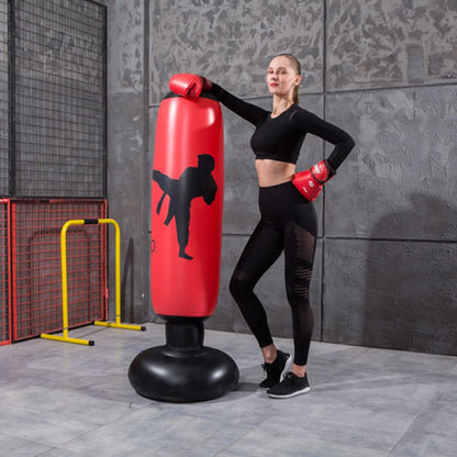 Inflatable Boxing Bag 1.6m – Freestanding Punching Bag for Kids & Adults - OJABay
