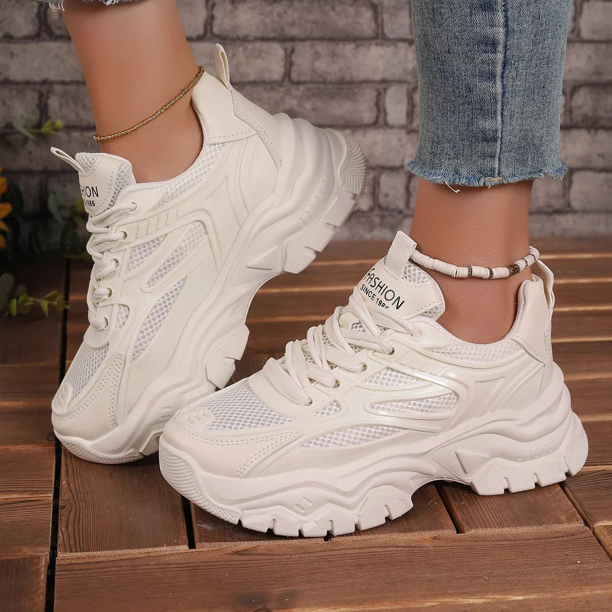 Women's Sports Sneakers – Lightweight Tennis & Running Platform Shoes - OJABay