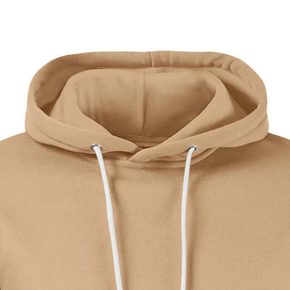 Men’s Patchwork Fleece Hoodie – Warm Casual Streetwear Pullover - OJABay