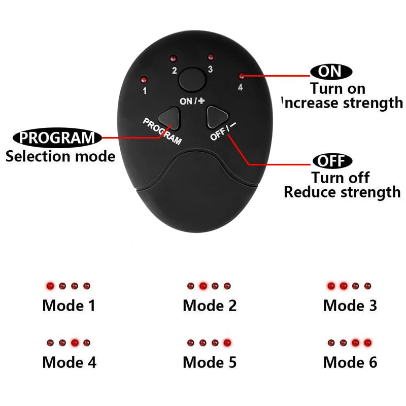 EMS Muscle Stimulator – Abdominal, Arm & Buttocks Trainer for Toning & Slimming - OJABay