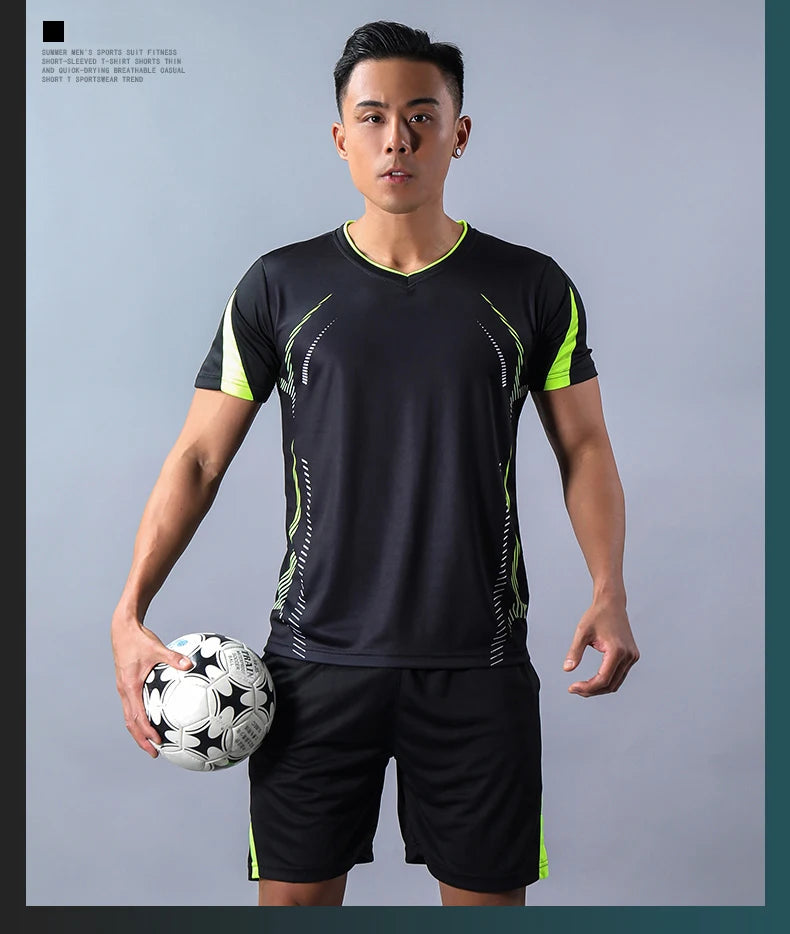 Men’s Running Sets – Summer Quick-Dry Sportswear | Breathable Gym Fitness Suits for Training, Running & Outdoor Workouts - OJABay