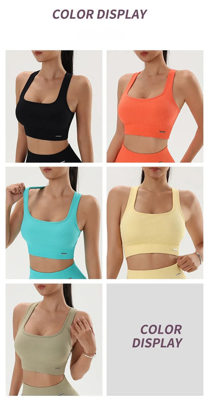 Quick-Dry Women’s Yoga Sports Bra – Breathable Fitness Top for Gym & Training - OJABay