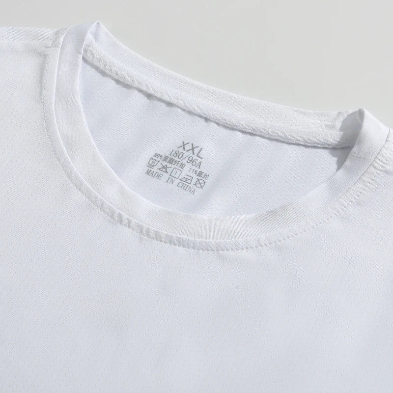 Running T-shirt Reflective Short Sleeve Ice Silk Quick Drying Summer Thin Breathable Fitness Tees Shirt Sportswear Sportsshirt - OJABay