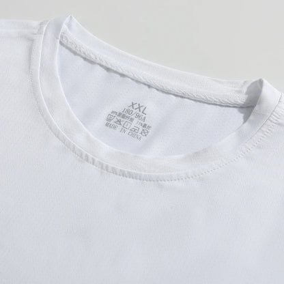 Running T-shirt Reflective Short Sleeve Ice Silk Quick Drying Summer Thin Breathable Fitness Tees Shirt Sportswear Sportsshirt - OJABay
