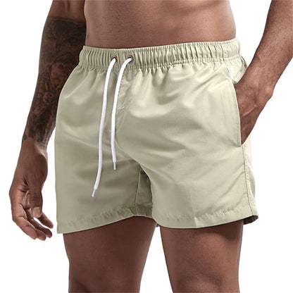 Men’s Quick-Dry Swim Trunks with Mesh Lining & Pockets