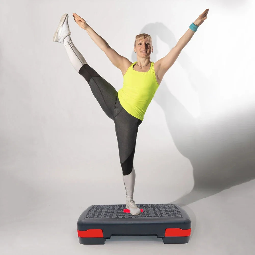 Aerobic Fitness Stepper – Adjustable Non-Slip Foot Pedal for Home Gym Workouts, 200KG Load-Bearing - OJABay