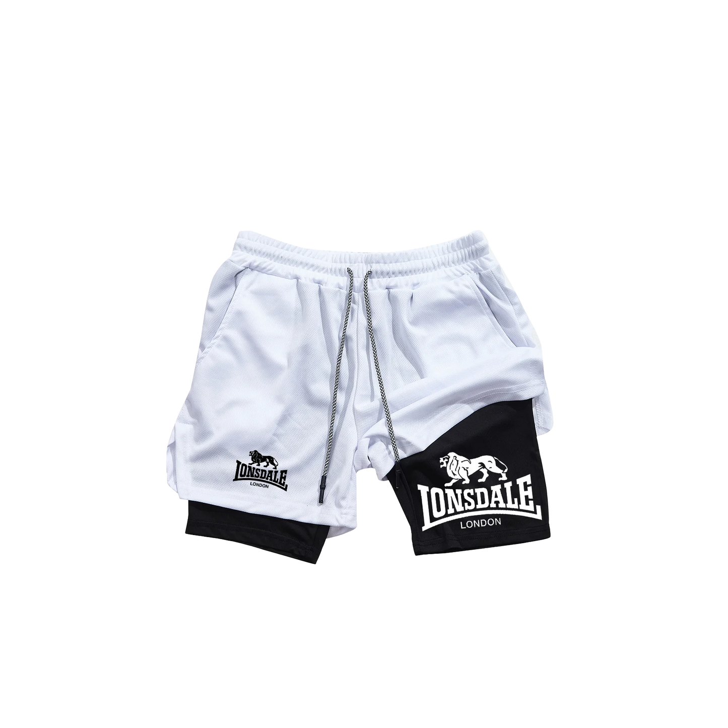 2-in-1 Running Shorts with Compression Layer – Stay Ready, Stay Dry - OJABay