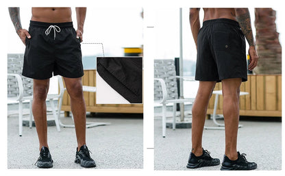 Men’s Quick-Dry Swim Trunks with Mesh Lining & Pockets