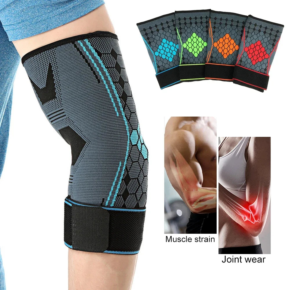 Elbow Brace Compression Sleeve with Adjustable Strap – Tennis Elbow, Golf & Weightlifting (1PC) - OJABay