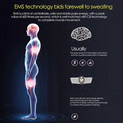 EMS Muscle Stimulator – Abdominal, Arm & Buttocks Trainer for Toning & Slimming - OJABay