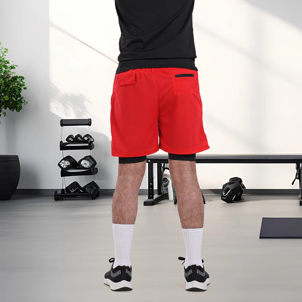 2-in-1 Running Shorts with Compression Layer – Stay Ready, Stay Dry - OJABay