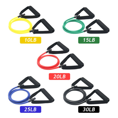 1.2M Yoga Resistance Band Pull Rope – TPE Fitness Training Elastic Expander for Strength & Full Body Workout - OJABay